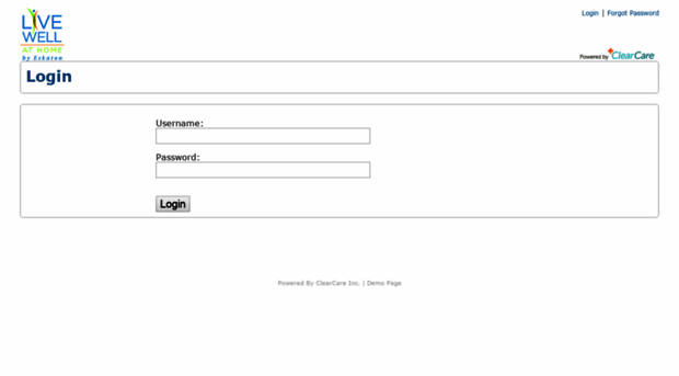 livewellathome.clearcareonline.com