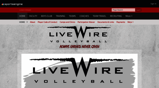 livewirevolleyball.com