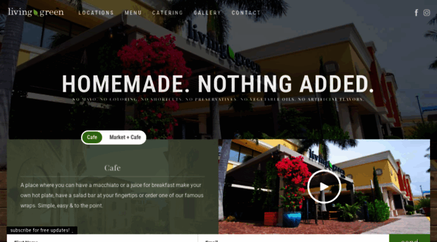 livinggreencafe.com