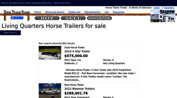 livingquarterhorsetrailers.com