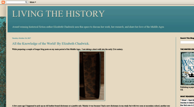 livingthehistoryelizabethchadwick.blogspot.com