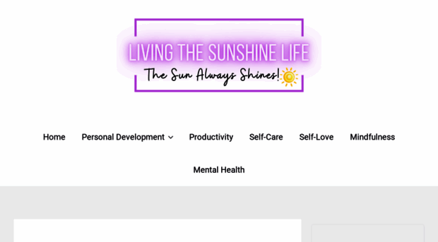 livingthesunshinelife.com