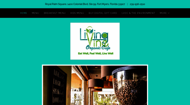 livingvineorganiccafe.com