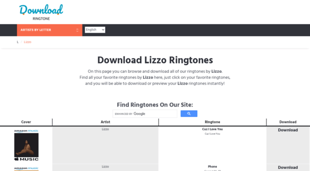 lizzo.download-ringtone.com