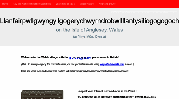 llanfairpwllgwyngyllgogerychwyrndrobwllllantysiliogogogochuchaf.com