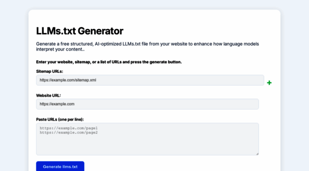 llmstxtgenerate.com