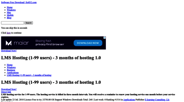 lms-hosting-1-99-users-3-months-of-hosting.soft32.com