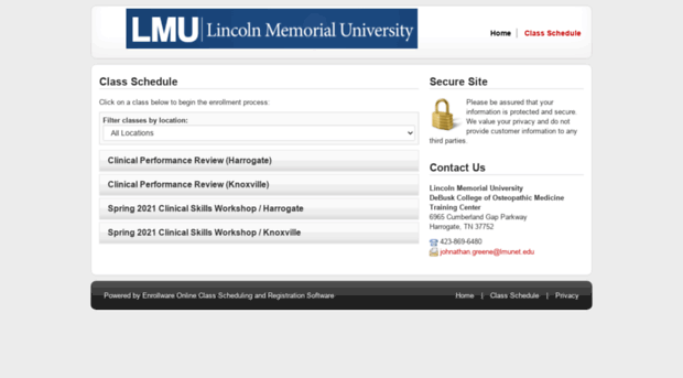 lmunet.enrollware.com