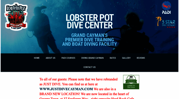 lobsterpotdivecenter.com