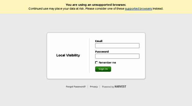 localvisibility.harvestapp.com