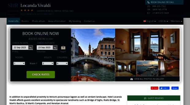 locandavivaldihotelvenice.com