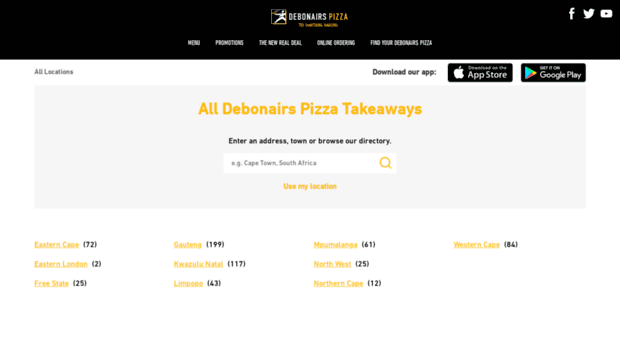 location.debonairspizza.co.za