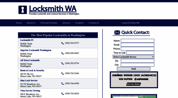 locksmithwalocksmith.com