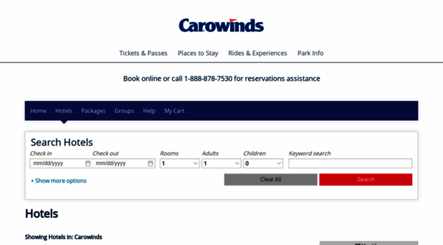 lodging.carowinds.com