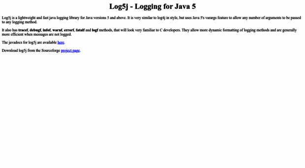 log5j.sourceforge.net