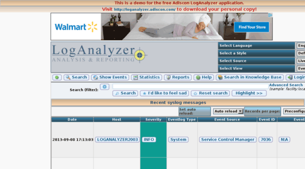 loganalyzer-demo.adiscon.com