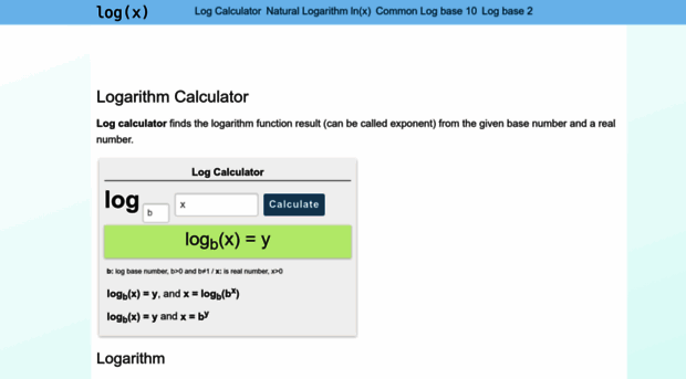 logcalculator.net