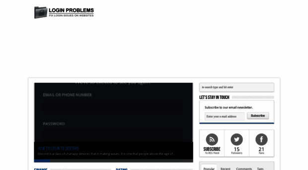 login-problems.com