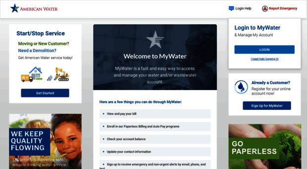 login.amwater.com