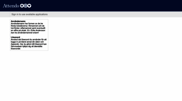 login.attendo.se
