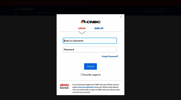 login.cnbc.com