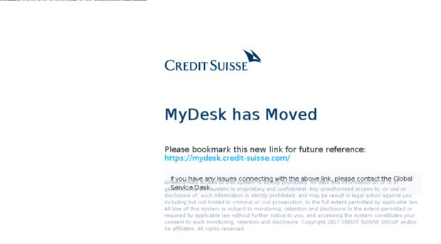Login Credit Suisse Com Credit Suisse Mydesk Moved Login Credit Suisse