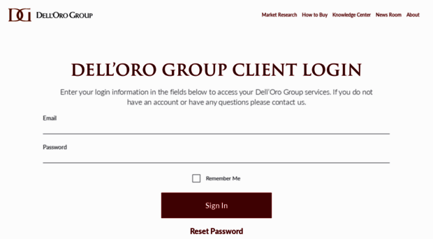 login.delloro.com