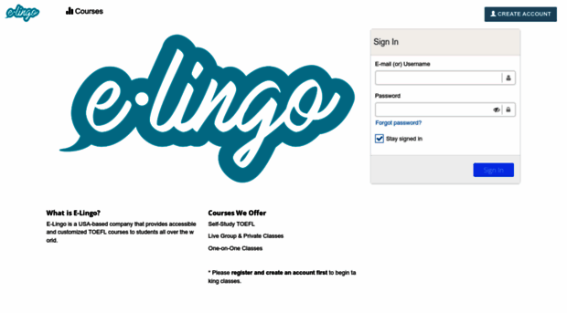 login.e-lingo.me