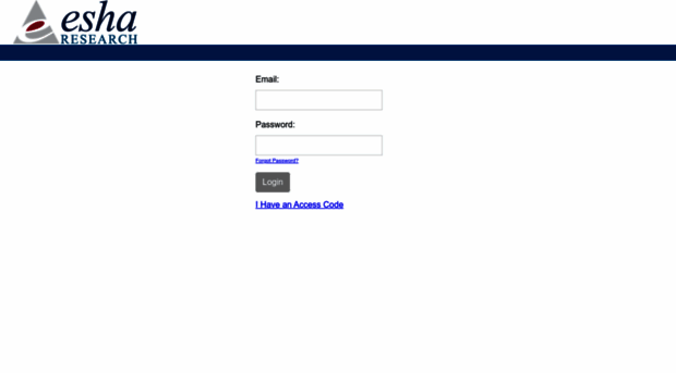 login.esha.com