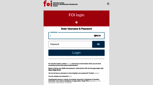 login.foi.hr