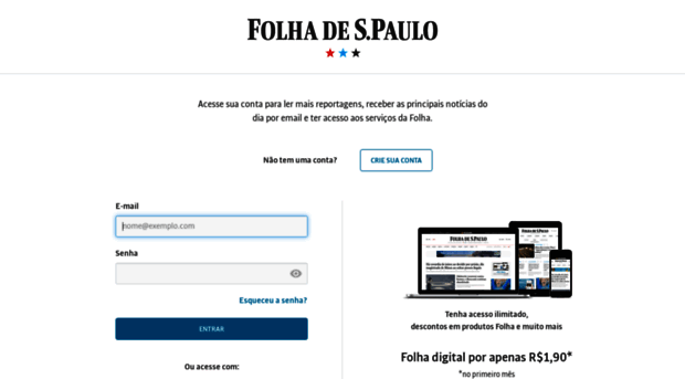 login.folha.com.br