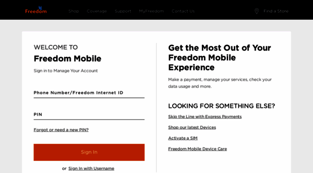 login.freedommobile.ca