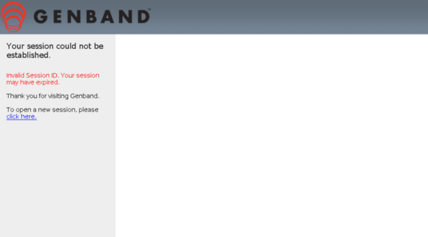 login.genband.com