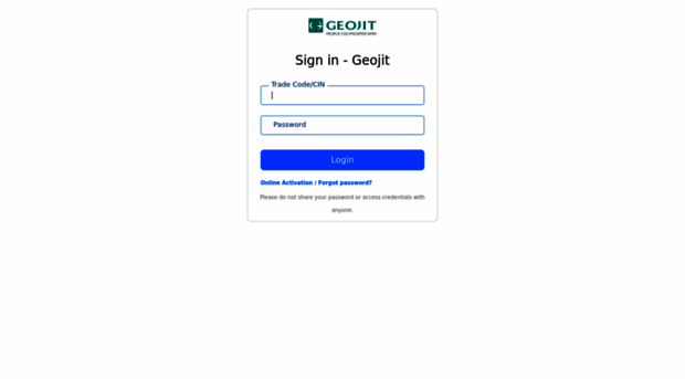 login.geojit.com