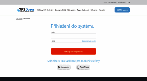 login.gpsdozor.cz