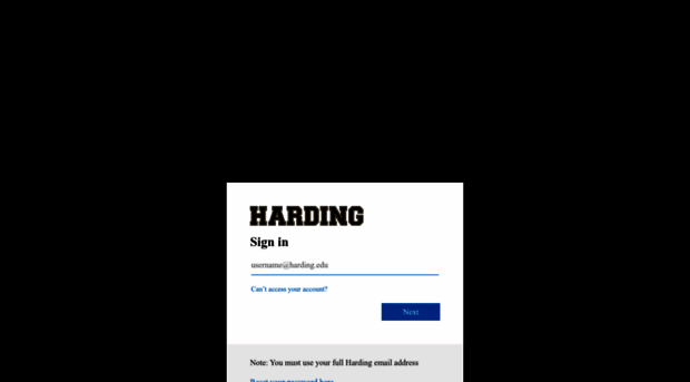 login.harding.edu