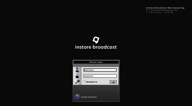 login.instorebroadcast.com