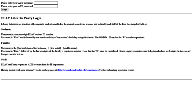 login.libproxy.elac.edu