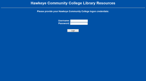 login.library.hawkeyecollege.edu