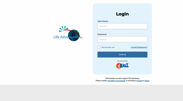 login.lifeadventures.us