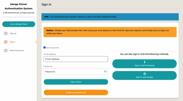 login.mangaplanet.com