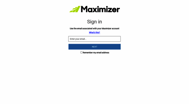 login.maximizer.com