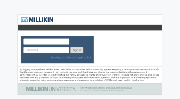 login.millikin.edu