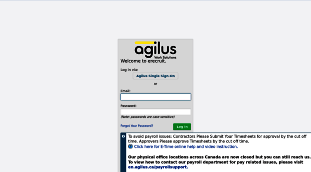 login.myagilus.ca