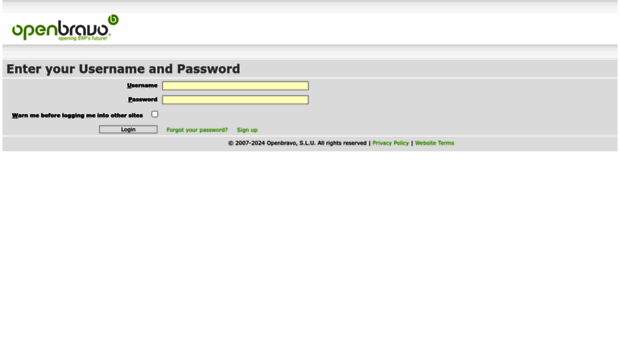 login.openbravo.com