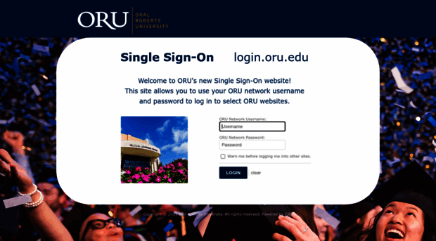 Login oru edu ORU Single Sign On Login oru Login ORU