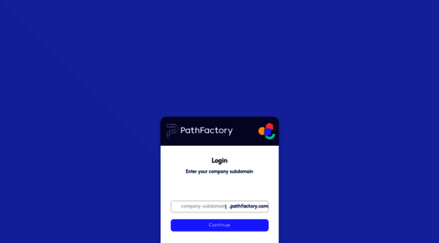 login.pathfactory.com