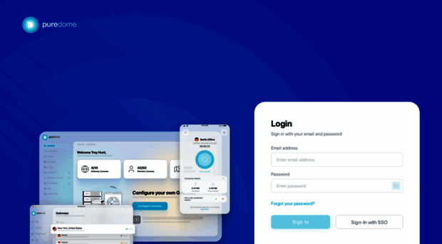 login.puredome.com