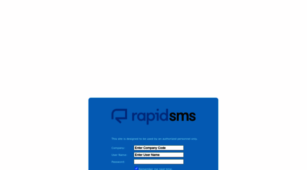 login.rapidsms.net