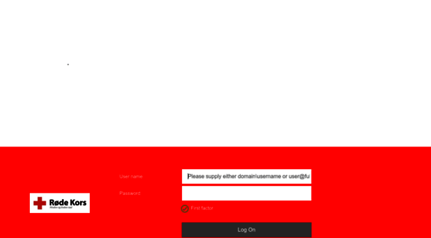 login.redcross.no